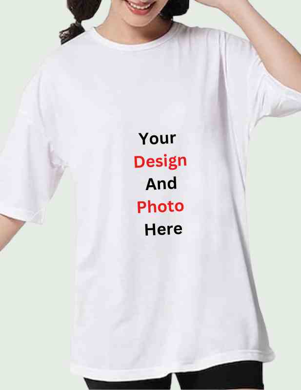 Custom Oversized T-shirt For Women front