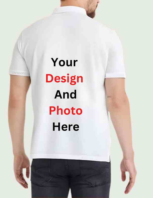 Customized Polo T shirts For Men back