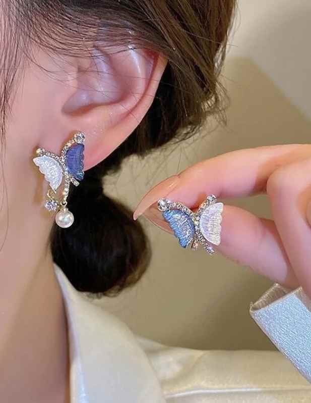 Crystal Butterfly Earrings Shop