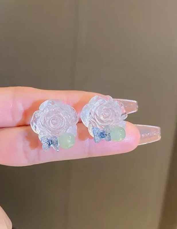 Crystal Flower Earrings buy now
