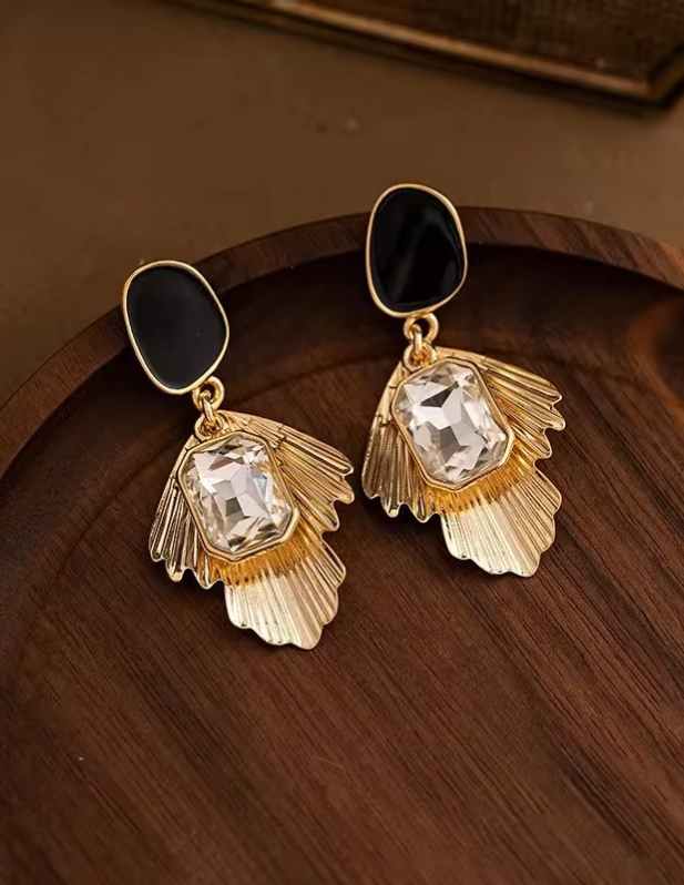Gold Plated Crystal Earrings shop now