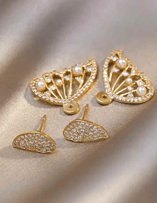 Golden Butterfly Wing Earrings buy now