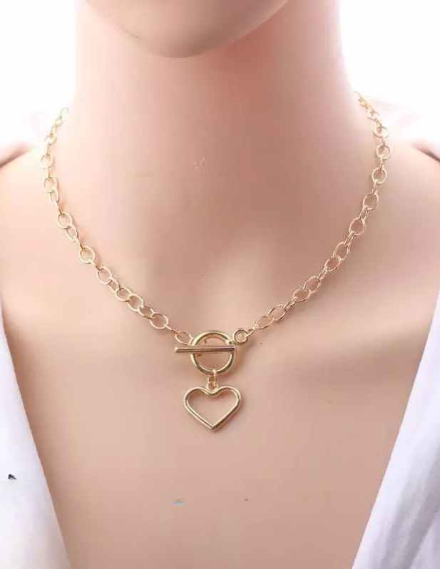 Heart Shape Pendant With Chain
