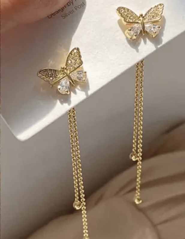Long Small Butterfly Earrings shop