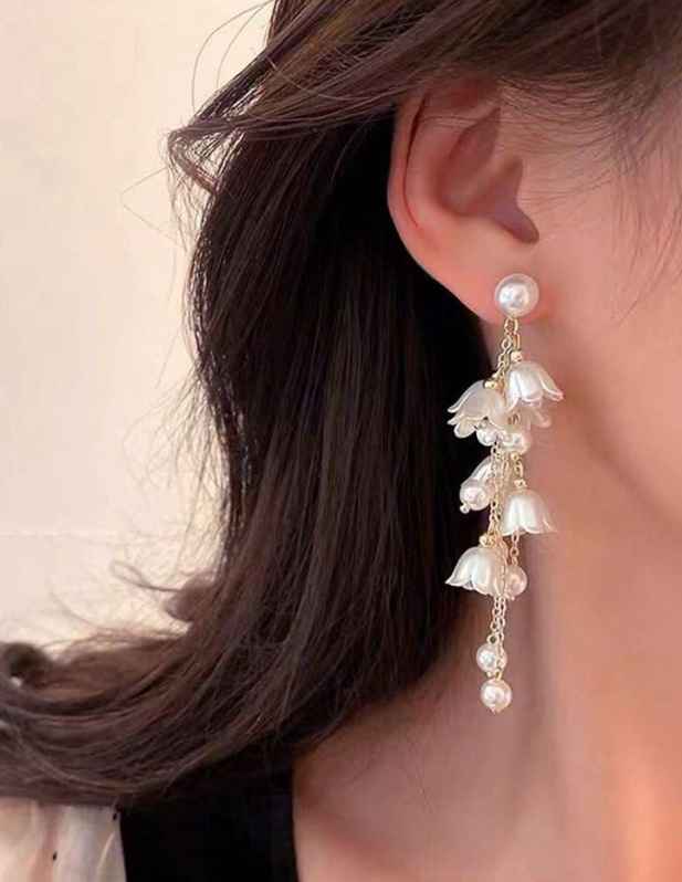 Shop Long Lily Flower Earrings