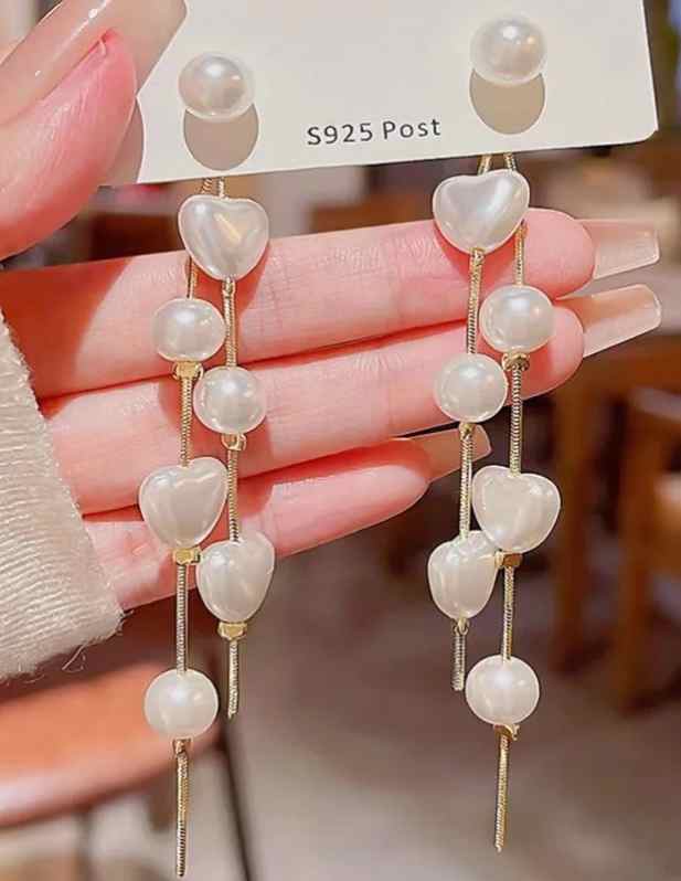 Shop Long Pearl Drop Earrings