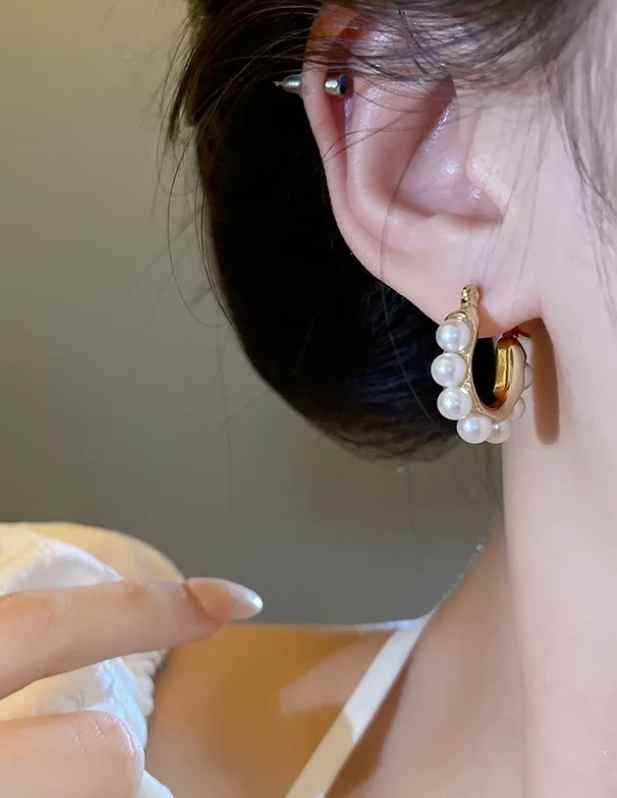 Shop Minimal Pearl Earrings