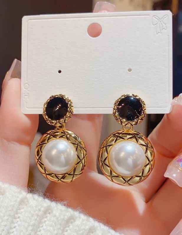 Unique Stud Pearl Earrings buy now