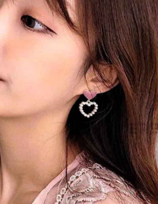 letest Heart Hoop Earrings