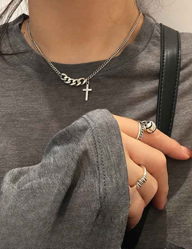 shop Silver Chain With Cross Pendant