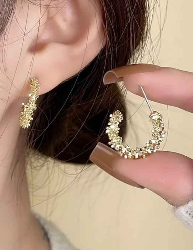 simple round earrings
