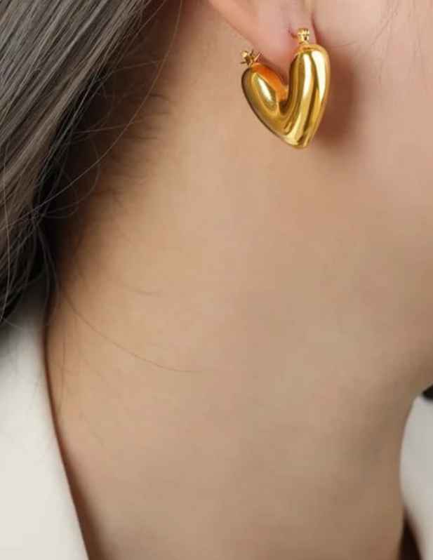 Golden Heart Combo Earrings