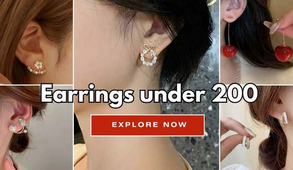 Korean Earrings under 200