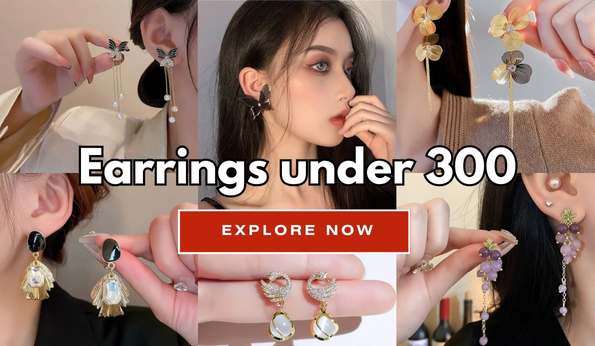 Korean Earrings under 300