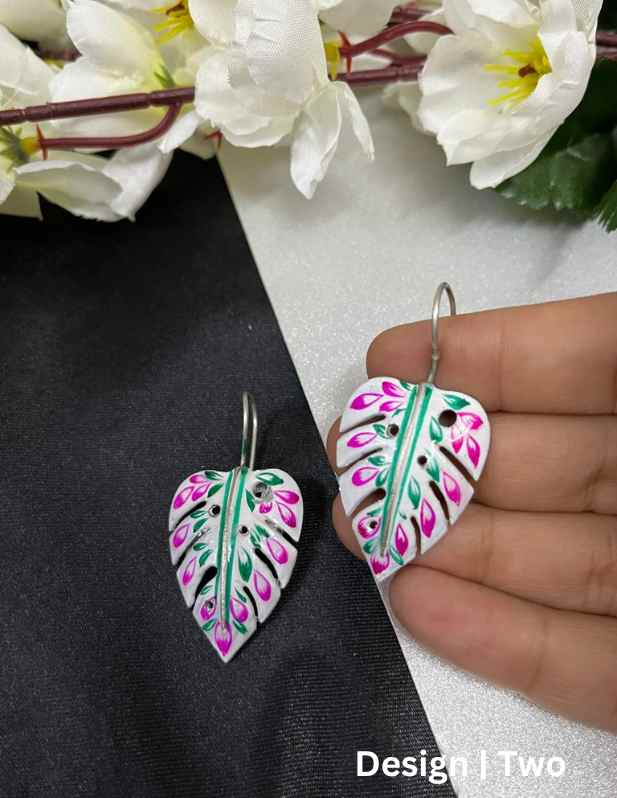 Leaf Earring For Girls two