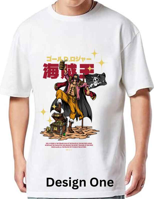 roger anime oversized t-shirt white