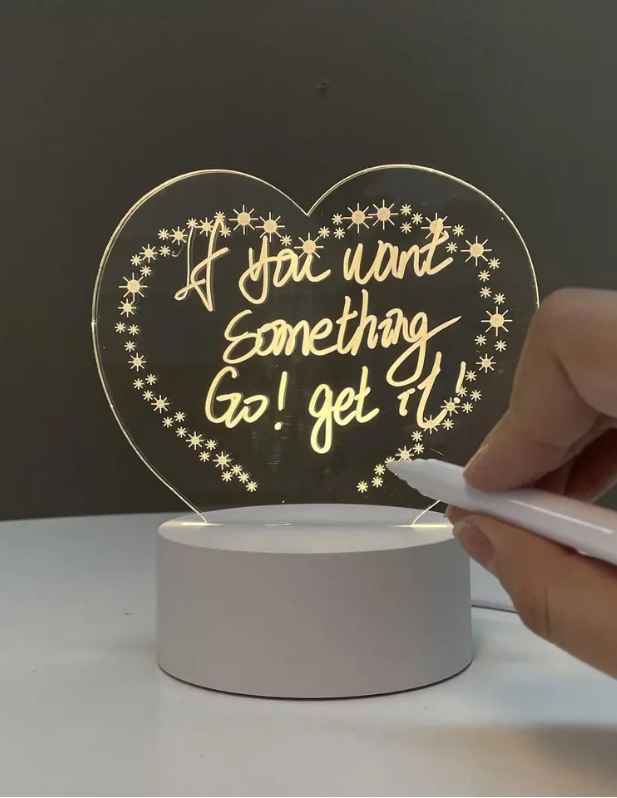 Shop Acrylic Led Writing Board Heart