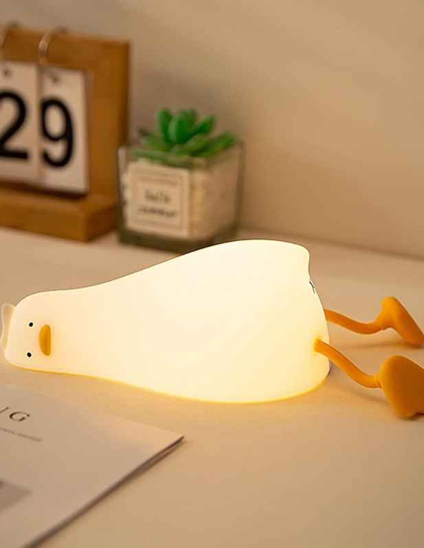 cute mini yellow duck night light